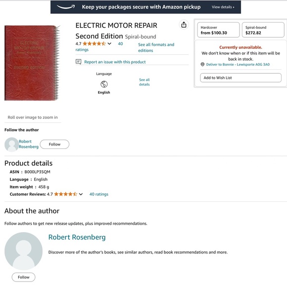 ๐ Electric Motor Repair, Second Edition by Robert Rosenberg, Spiral Bound, 1970 - Picture 17 of 17